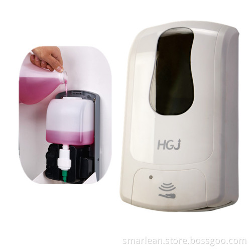 Low power consumption abs plastic touchless wall liquid soap dispenser